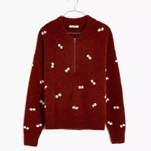 Madewell embroidered sweater